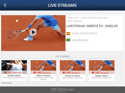 itf score live|itf live score app.